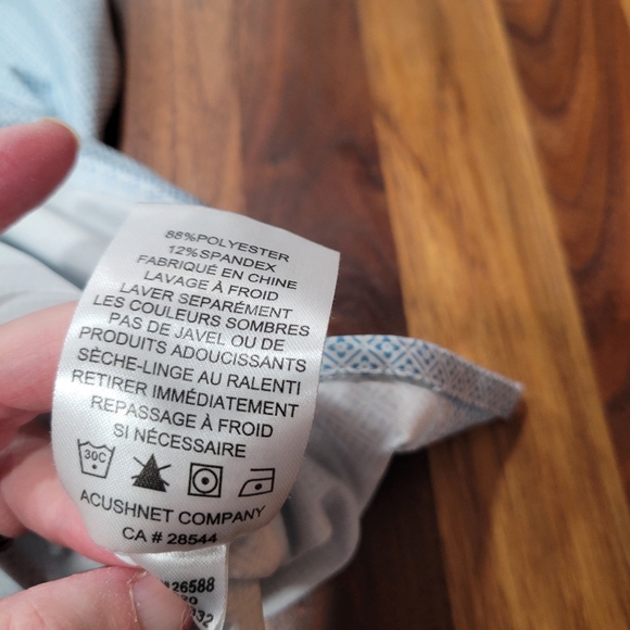 Footjoy Golf 3 Button Placket Polo Logo on Back Embroidered Sleeve XL - Picture 9 of 12